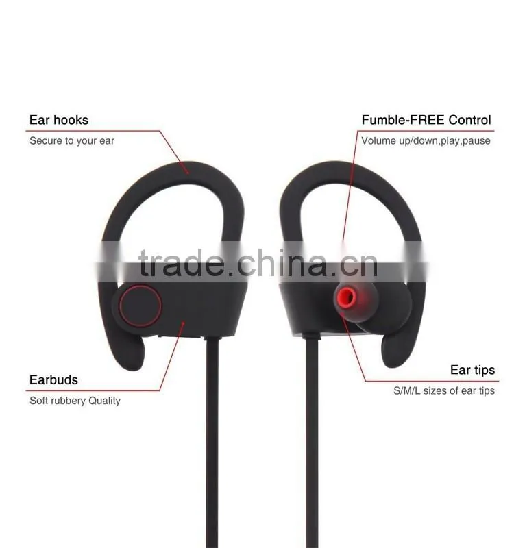 Factor Price JHO Wireless Bluetooth V4.1 Headphone Sport Sweatproof In-ear Stero Earphone with Mic Handsfree Calling