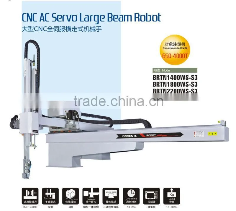 Automatic Robot Arm For Vertical Injection Molding Machine