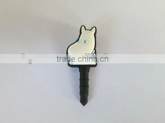 lovely catoon soft pvc earphone jack