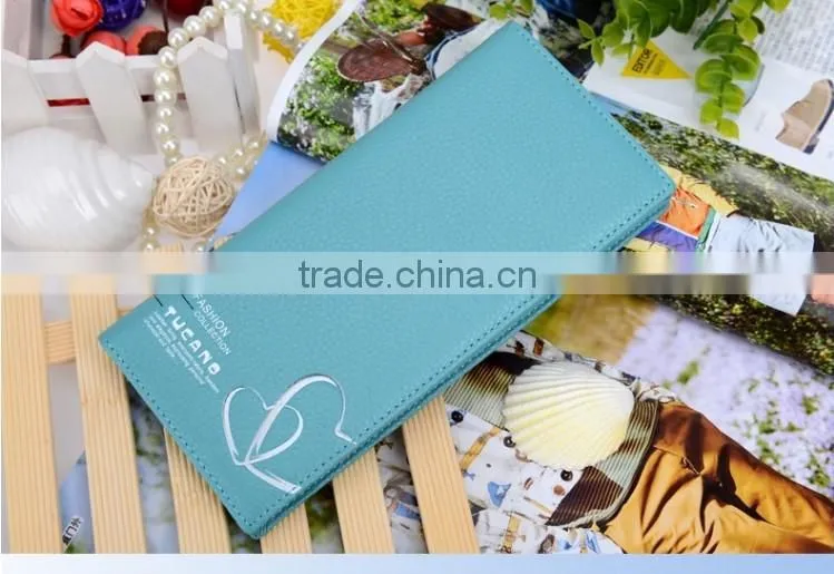 Nice pu leather women wallets with card holder