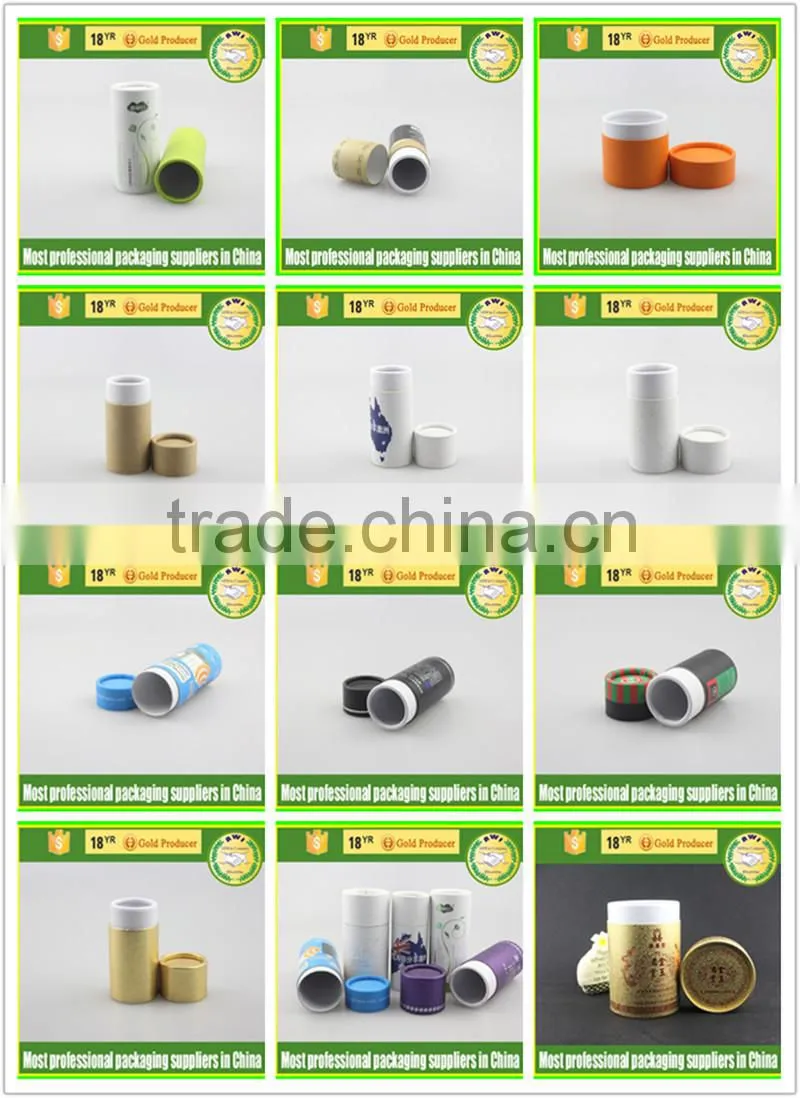 Recyclable recycled paper tube packaging kraft roundness paper box