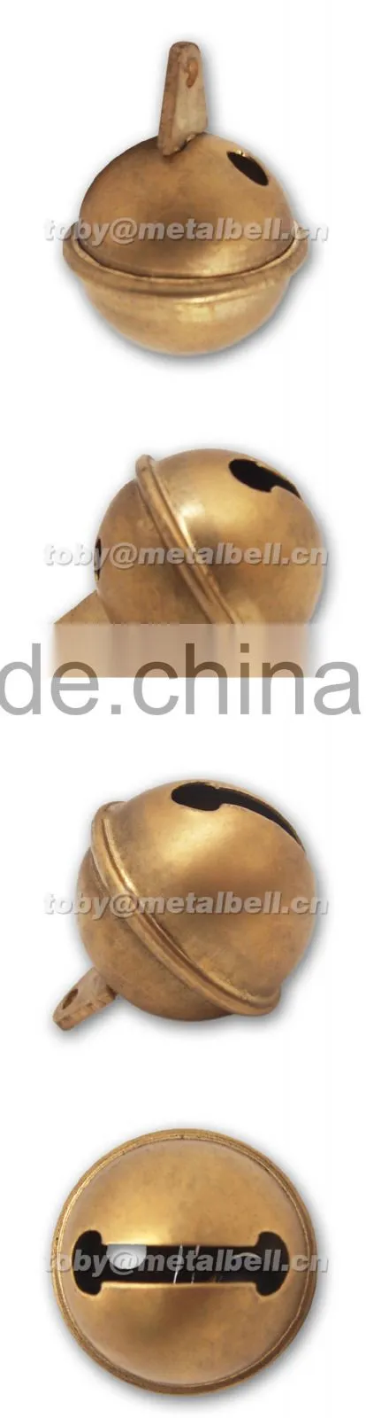brass dog bell for pet collars , various colors available , logo printable