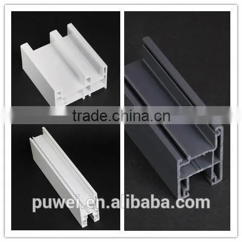 u-shaped pvc plastic profile, china pvc profile, plastic pvc profile , upvc profile for pvc casement window and door