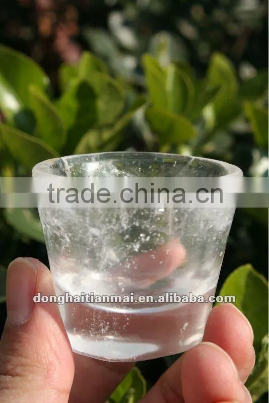 Natural Clear Rock QUARTZ Crystal Cup