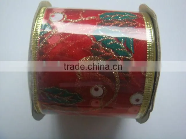 Christmas decoration ribbon