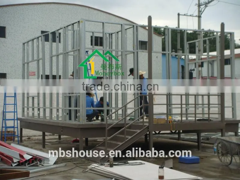 Portable prefab villa light steel villa / Light steel villa housing supply lodge