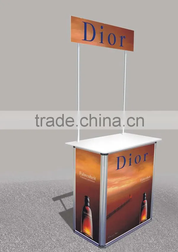 Locked Aluminum Alloy Folding Sales Promotion Table