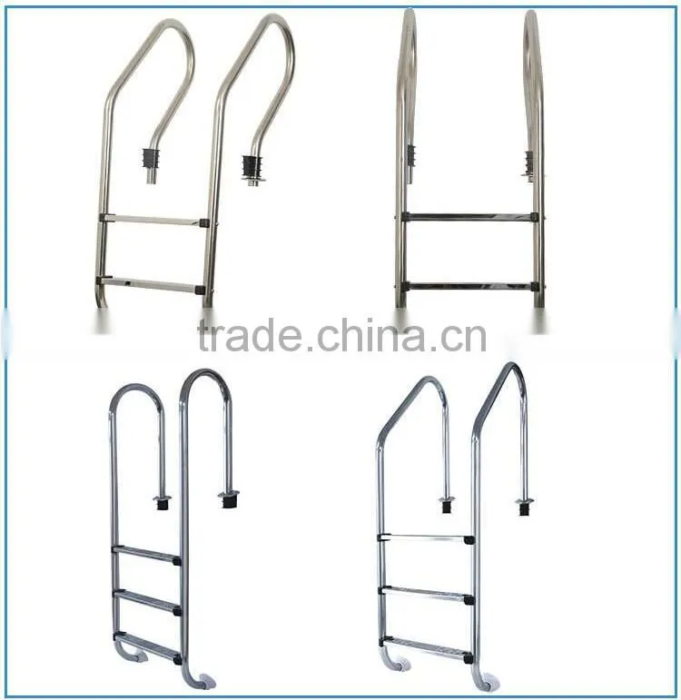 2016 NEW Durable Three to five steps stainless steel swimming pool ladder