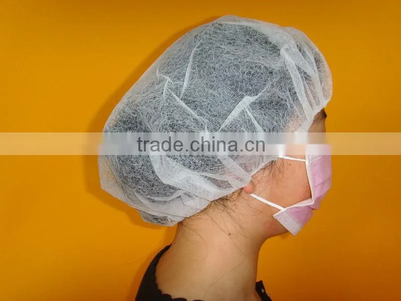 disposable medical cap,light blue
