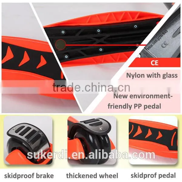 CE SGS certificated aluminum 4 wheel scooter v scooter