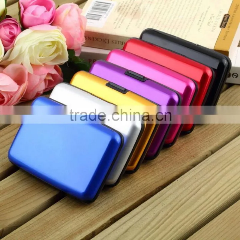Hot Waterproof Business ID Credit Card Wallet Holder Aluminum Metal Case Box