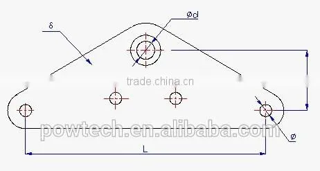5 holes yoke plate for cable suspension clamp promotion