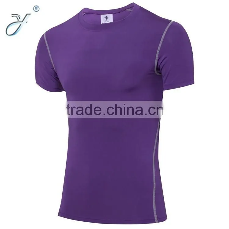 Dri Fit Men's O-neck Short Sleeve Fitness Muscle Tee shirts