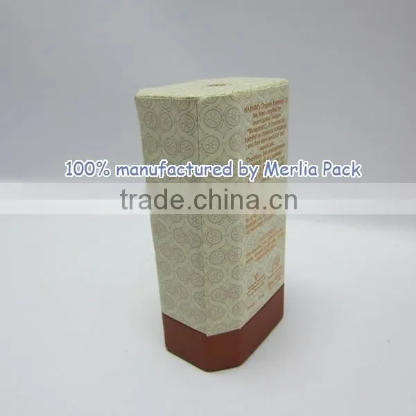 Octangle Essential Oil Paper Boxes Blend Clove Orange Skin Care Treatment Boxes