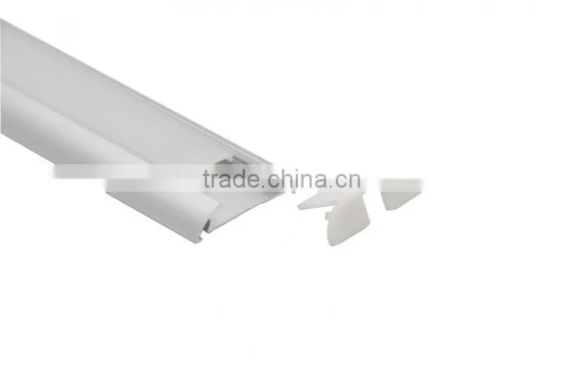 Surface Mounted 26mm Led Strip Aluminium Heat Sink For Double Row Strips