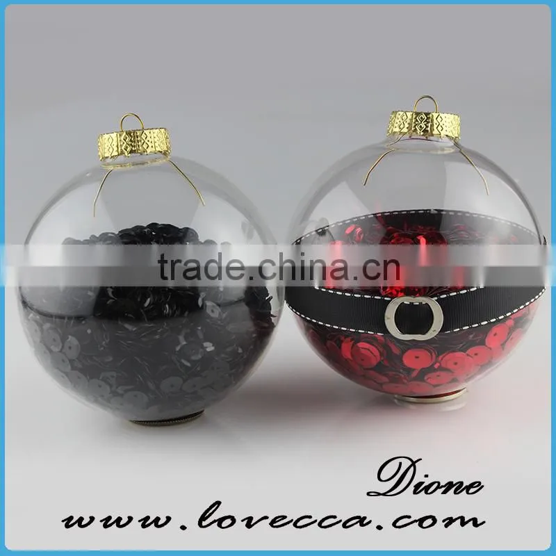 2015 Christmas decoration glass ball angel/Deer/Santa Claus xmas glass ball ornament