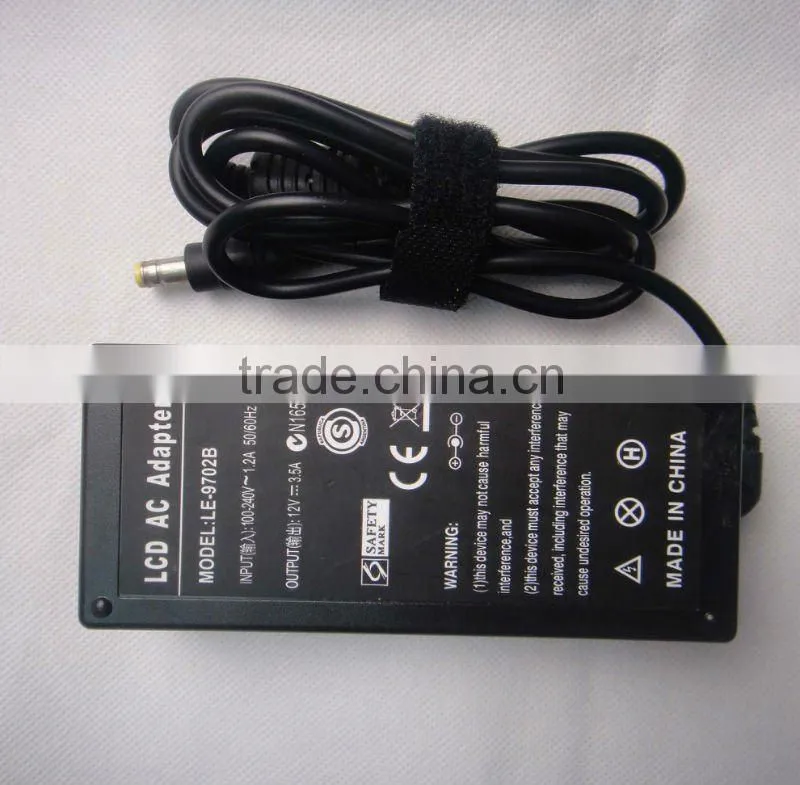 OEM 12v 3.5a LCD charger for SIKER LCD MONITOR: FP2081, FP450, FP547, FP553