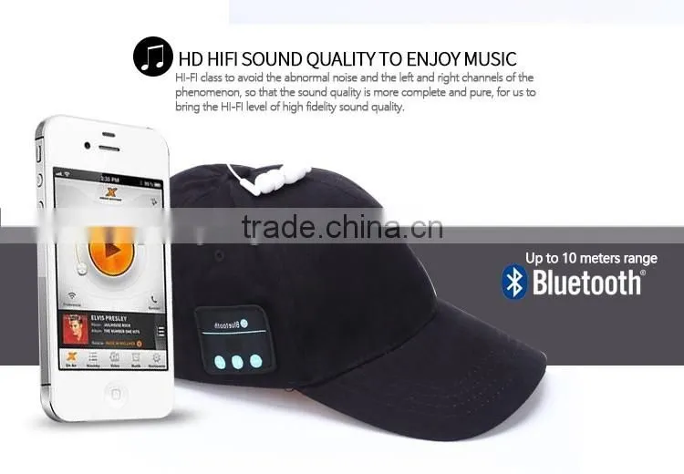 Smart Bluetooth Cap Baseball Cap Sun For Phones Outdoor Sport Bluetooth Stereo Music Hat Wireless headphone