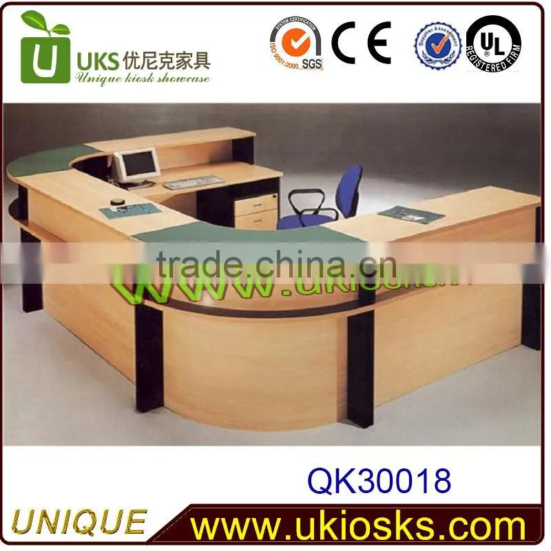 cheap wooden hotel/bar/salon reception counter design,shop counter design for sale