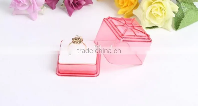 Top selling for fancy plastic jewelry ring box