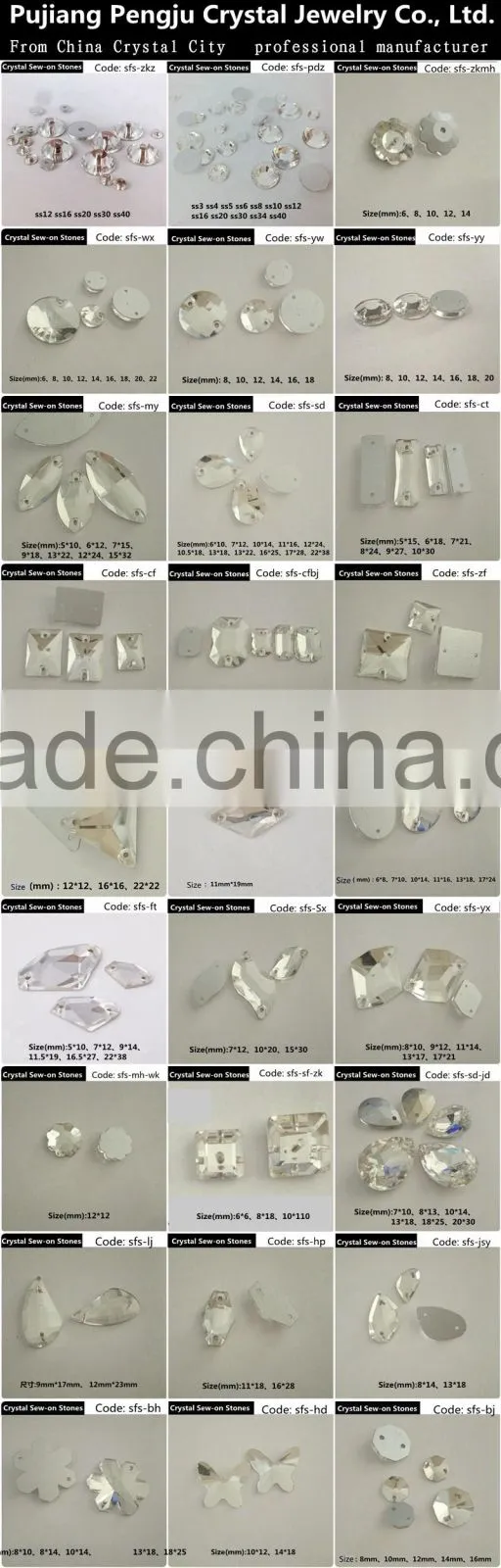 Newest selling excellent quality crystal fancy stones wholesale