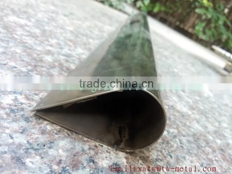 Ti6AL4V titanium water drop tube Gr.5 titanium seamless tube Gr.5 titanium special tube wholesale