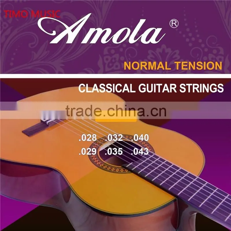 Wholesale guitar strings Amola AC110 AC115 Classical Guitar Strings Nylon Normal HighTension Strings For Classical Guitar