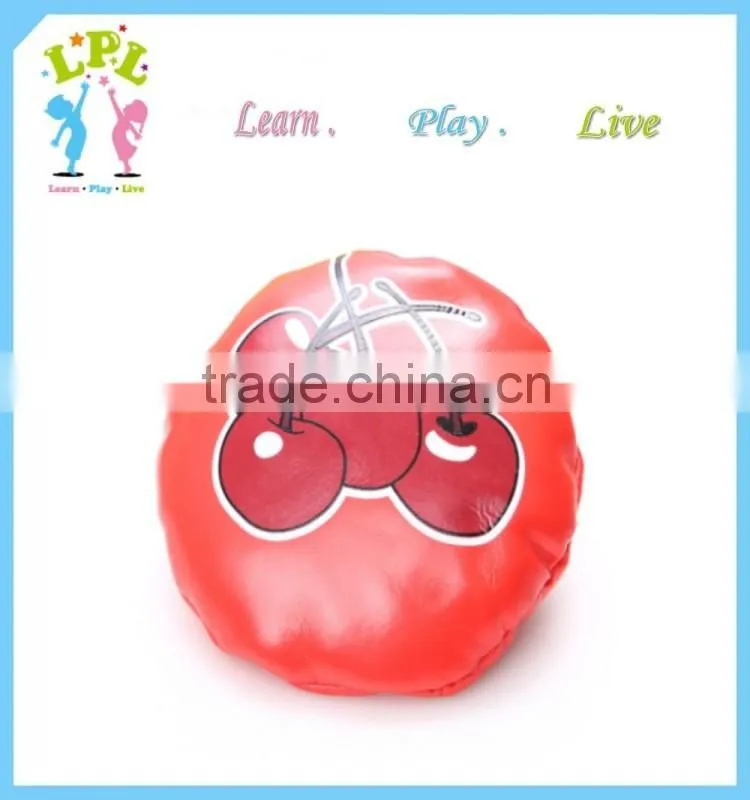 Customize kids toy promotional harmless pu leather exercise ball