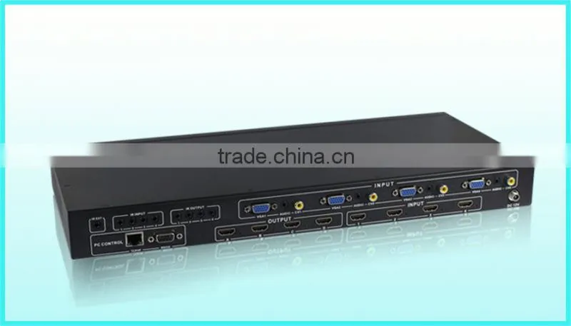 High quality HDMI 4x4 Mixed inputs Seamless Matrix Switcher with IR , RS-232 , TCP/TP