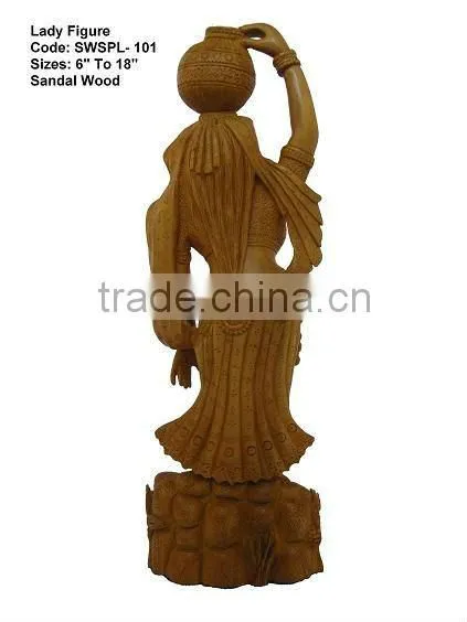 Sandalwood Carving Craft handmade statues figurine promotion gift, personal gift, home decoration