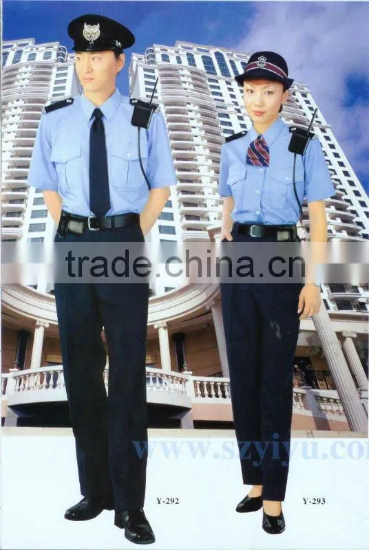 HOT selled classical polyester and cotton fabric security guard uniform