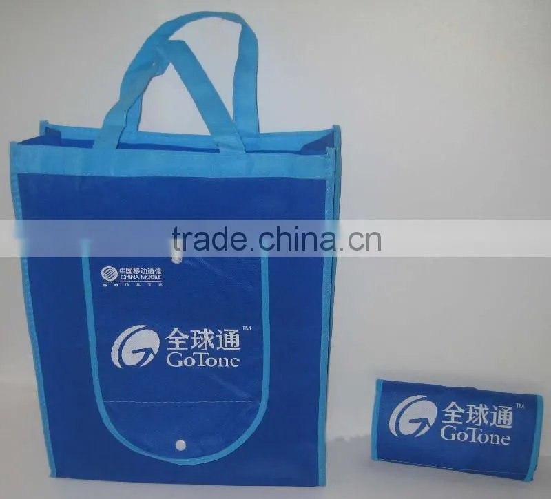 BSCI audit factory fold away bag/bag that folds into a pouch/foldable shopping bag