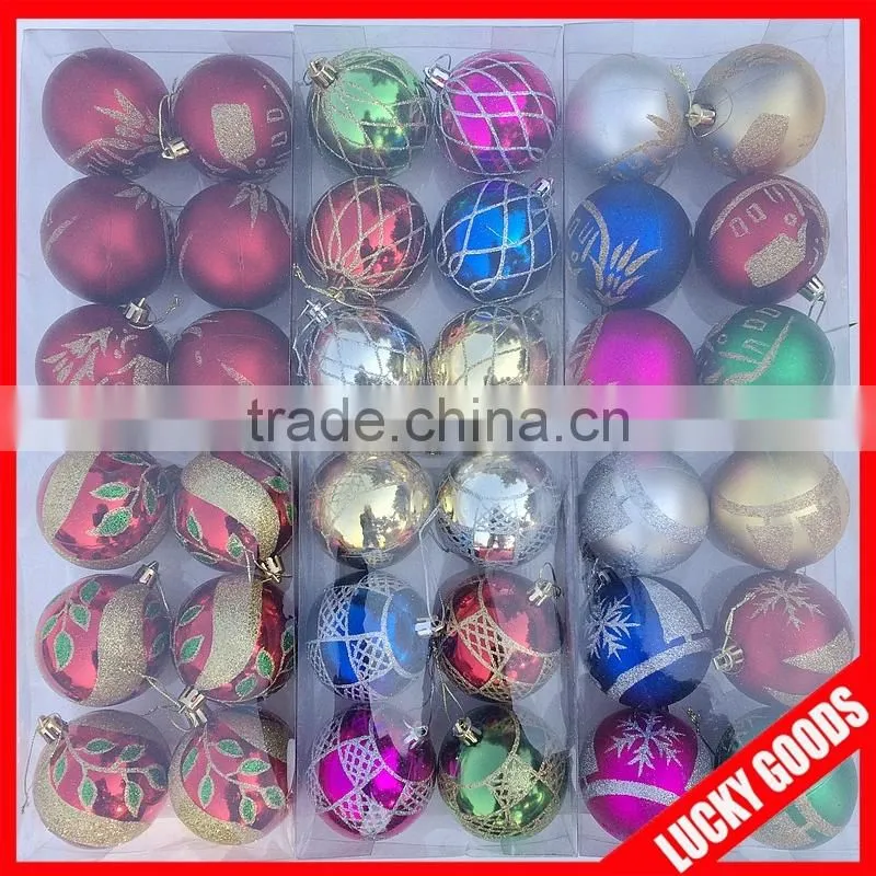 top quality new arrival and new design 2014 drawing christmas ball for wholesale