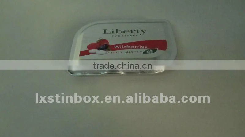 with hinged lid mint tin box