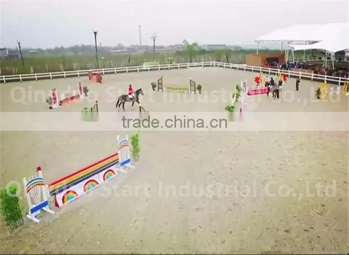 Factory Hot Selling Horse Fencing/PVC horse fence/cheap pvc fence