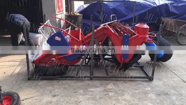 Small scale rice harvest machine