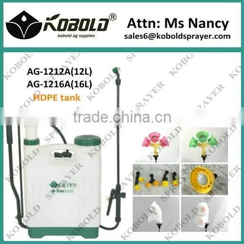 (AG-1216A) agriculture sprayer,knapsack hand plant sprayer 16L