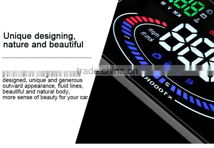 Universal car HUD 5.5 inch vehicle head up display E300 with obd2