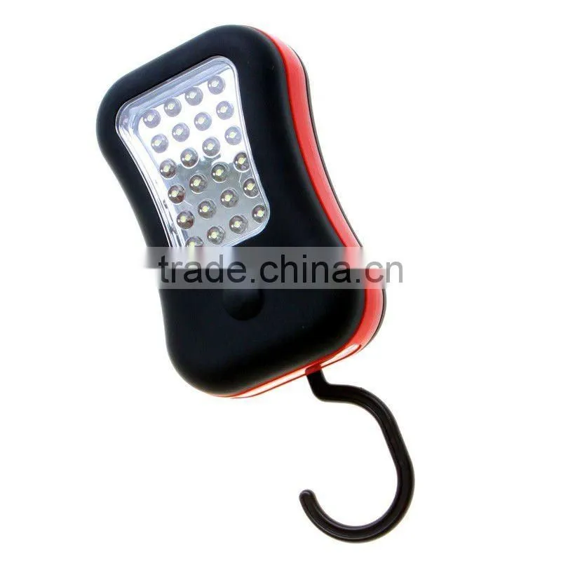 28 LED Magnetic Work Light Hanging Hook Flashlight Great For Outdoors
