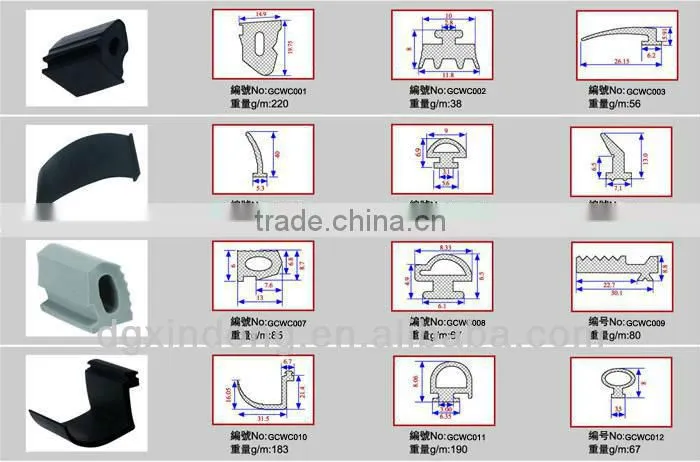 China manufacture hot selling rubber sealing strip