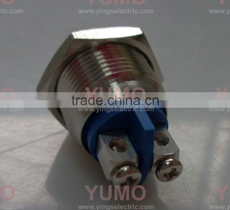 JS16F-10/S LED stainless steel push button switch