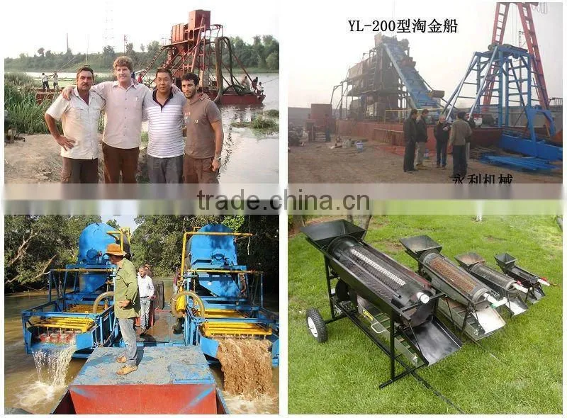 Gold mining boat