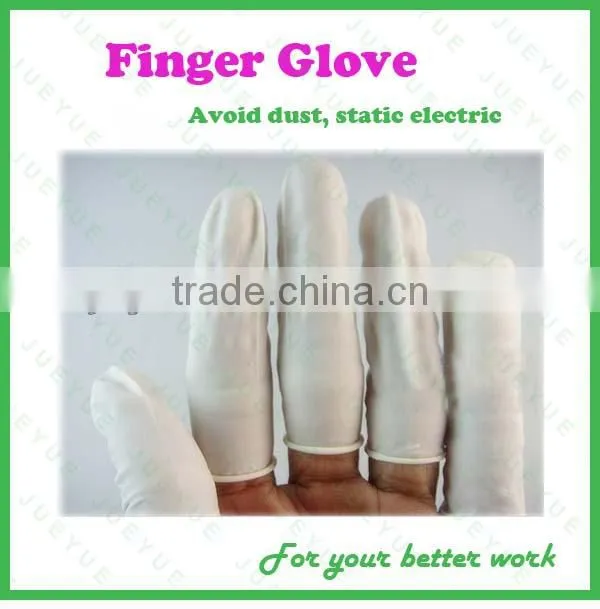 Static finger cot latex finger glove for repairing cellphone