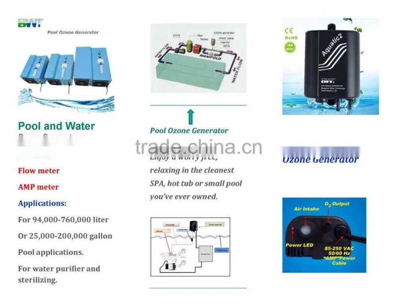 1000 m/g ozone generator for air water treatment