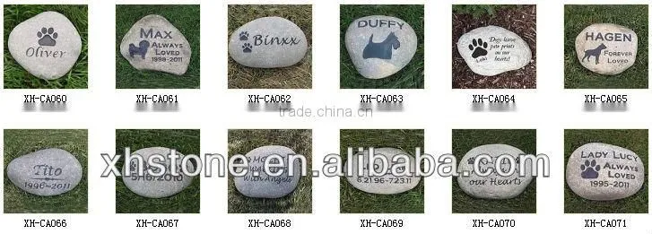 decorative river Stone,memorial stone imprinted words