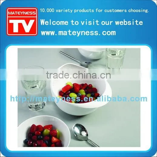 multi-function bowl with intergrated colander