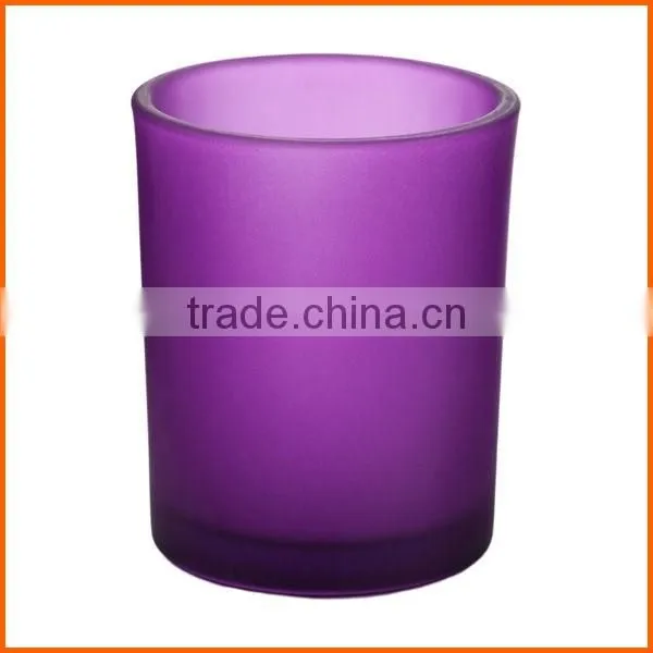 Customized colorful frosted glass cup