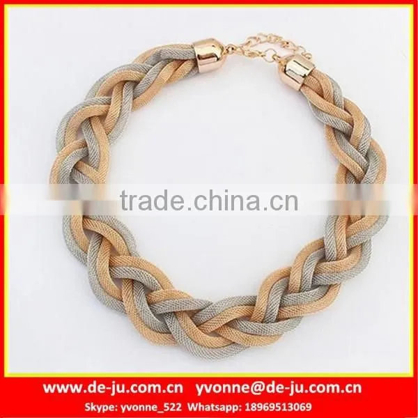 Wire Net Knited Necklace