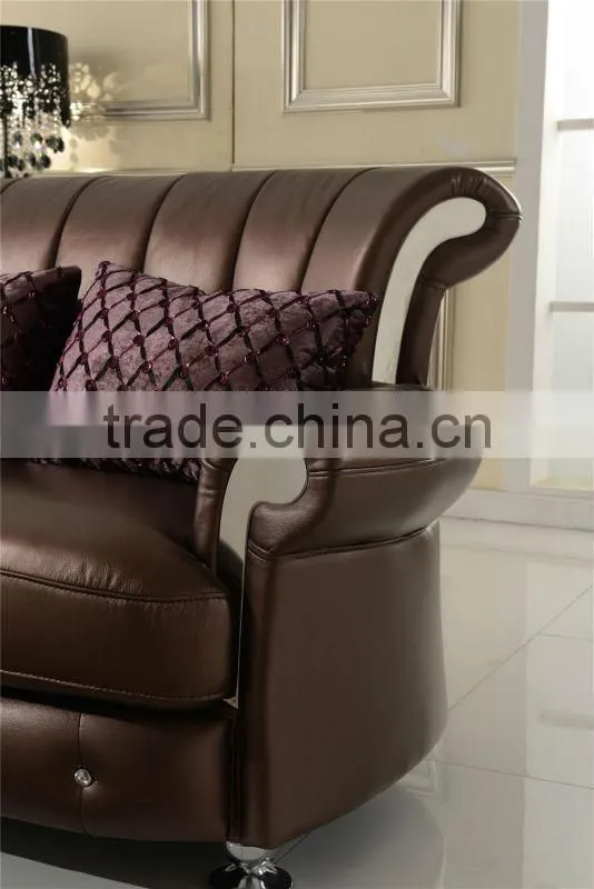 2015 home living room furniture leather sofa
