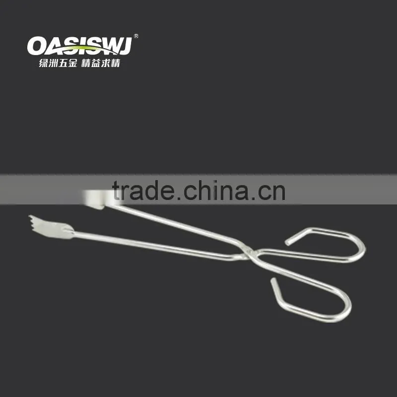 Outdoor BBQ Grill Stainless Steel Food Clip Kitchen Food Vegetable Clip Cake Tongs